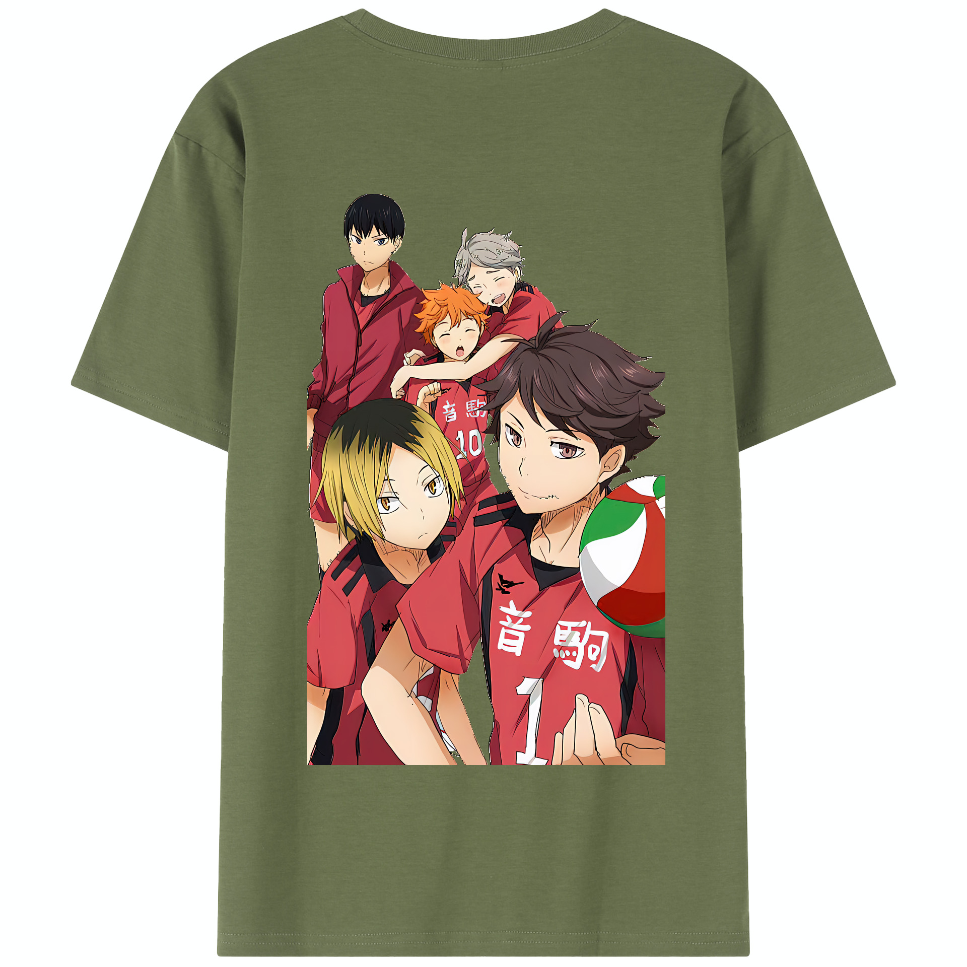 （画像用） ハイキュー!! Haikyu!! 綿100％半袖Tシャツ（背面プリント）